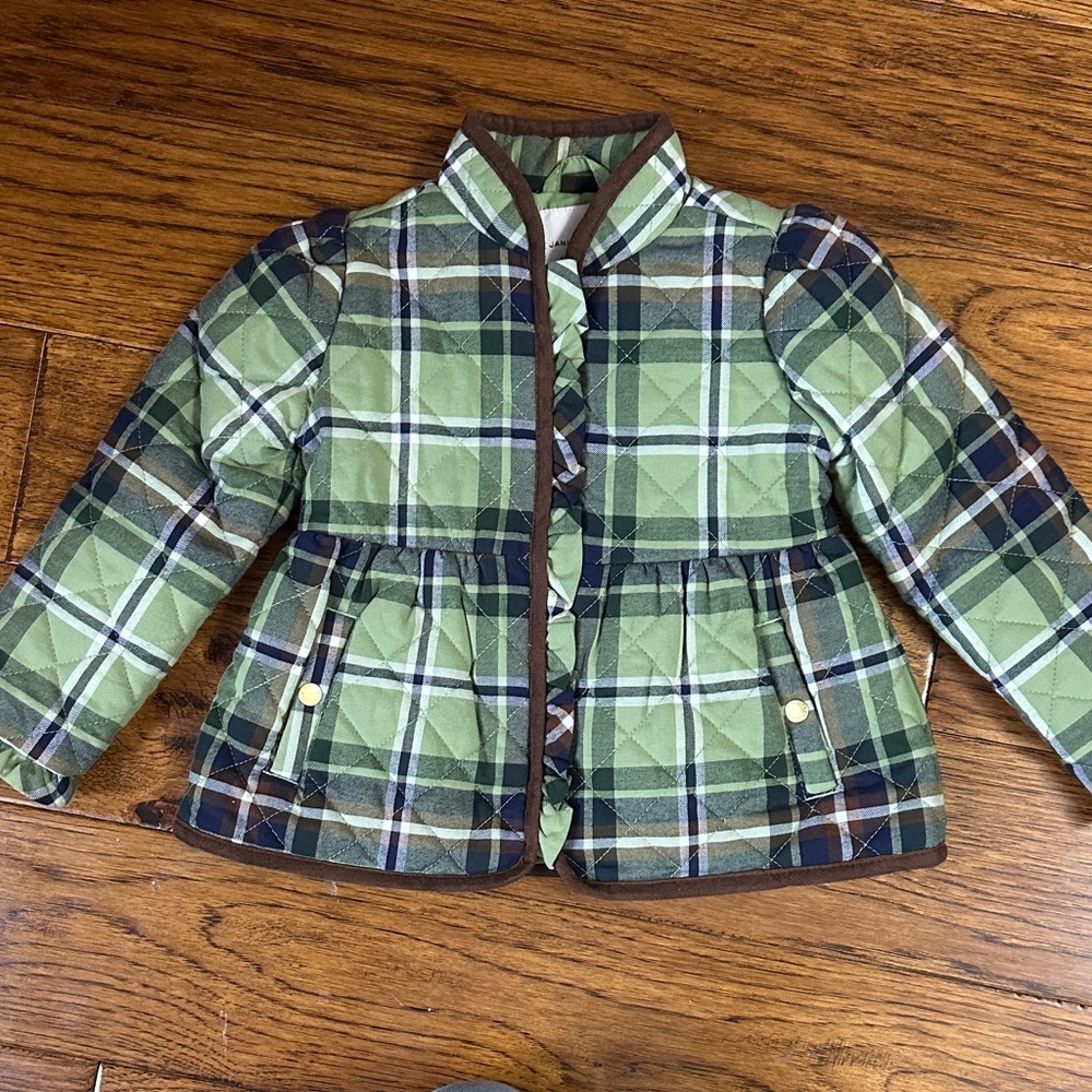 Plaid Green Kids Jacket